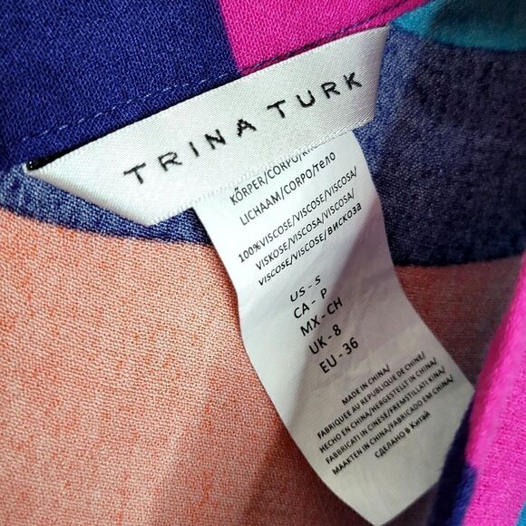 Trina Turk Multicolor Stripe Beach Coverup Size Small - Picture 9 of 13